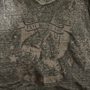 TOKYO DARLING “ Fate Loves The Fearless” Graphic Tee Size XL